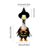 Halloween Porch Goose Costume Set with Witch Hat and Cape