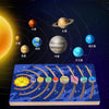 Montessori Wooden Solar System Puzzle for Kids