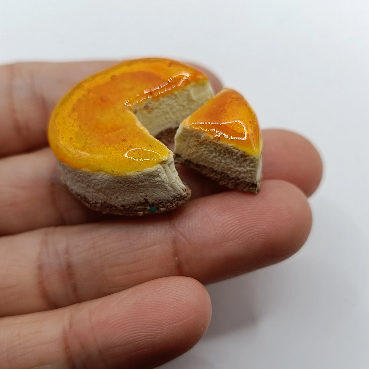 Miniature Cheese Cake for Dollhouse and 1:6 Scale Dolls