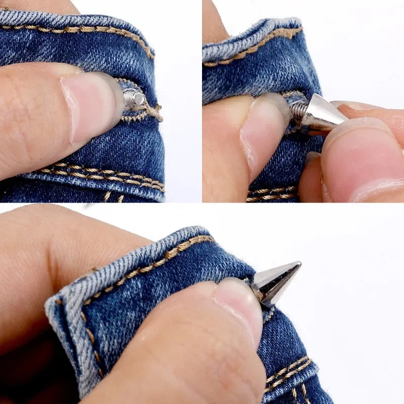 Cone Stud Rivets with Screw Backs for DIY Leather, Clothing & Accessories