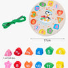 Wooden Alphabet & Number Peg Puzzles for Toddlers