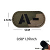 Blood Type Tactical Patches with Glow-in-the-Dark Design