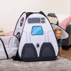 3-Piece Rocket Ship Play Tent Set with Tunnel and Cube