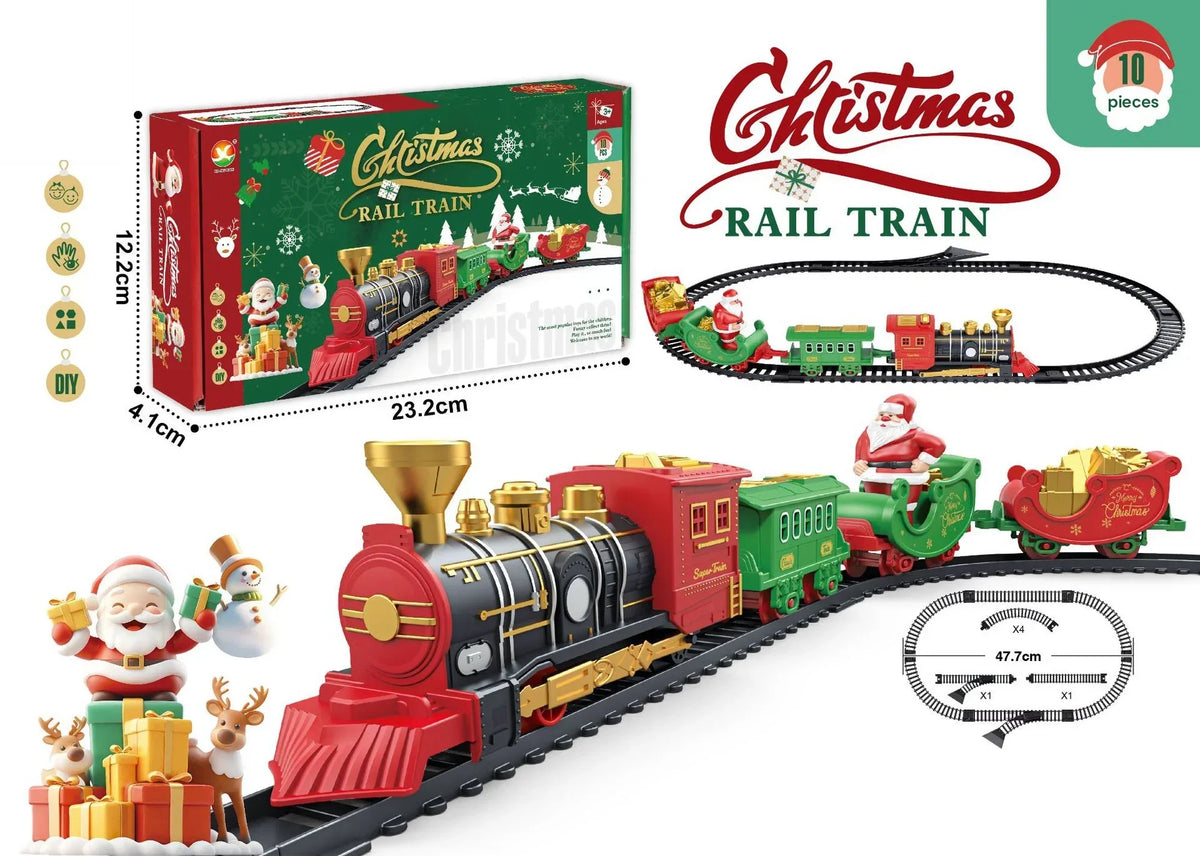 Musical Christmas Train Set with Lights