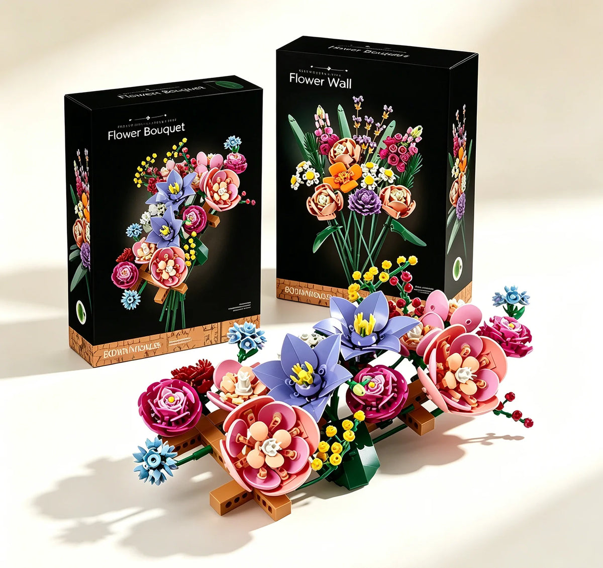 DIY Flower Bouquet Building Blocks Set