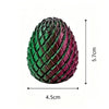 3D Printed Dragon Egg Stress-Relief Toy — Deformable Desk Ornament