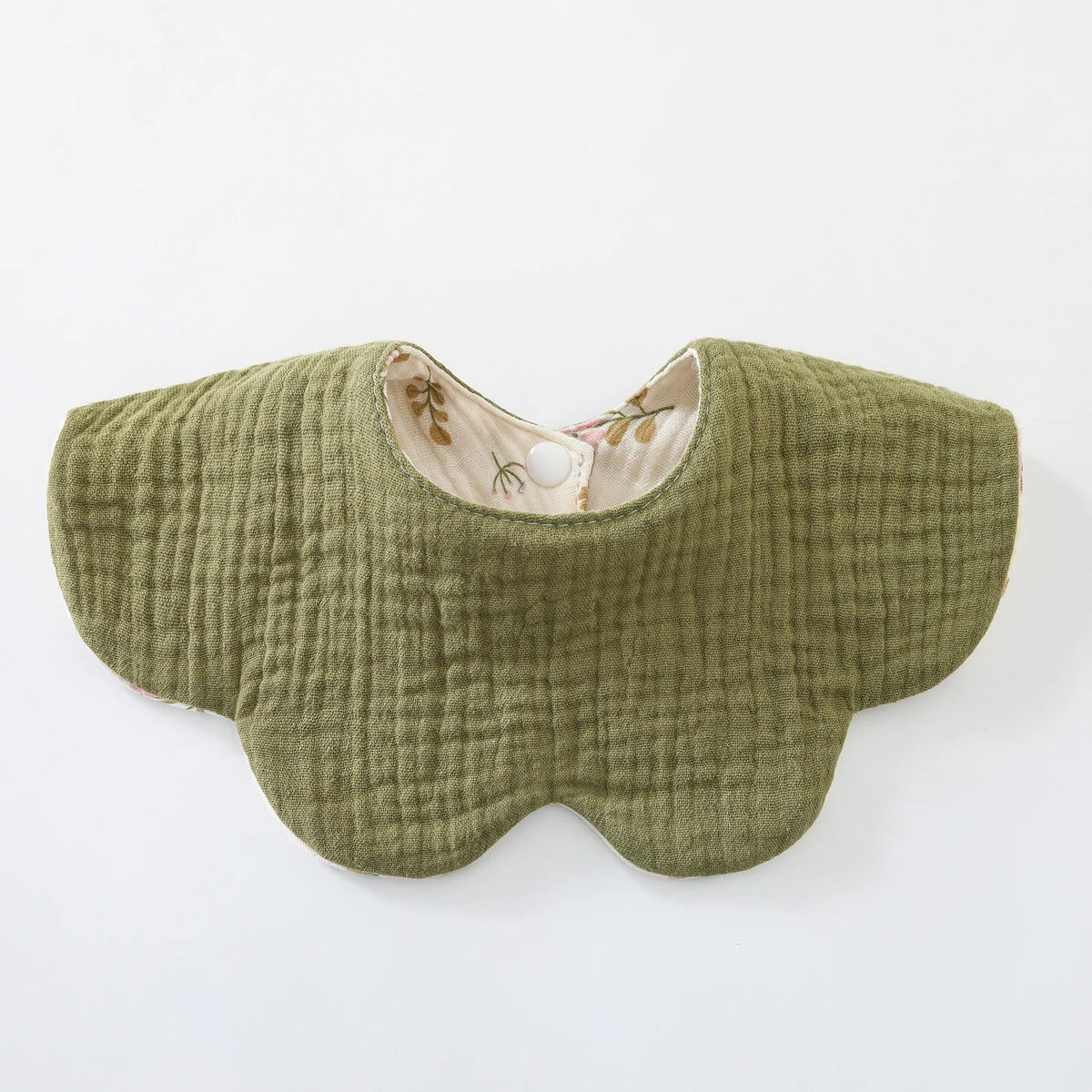 6-Layer Cotton Baby Bib with Reversible Design