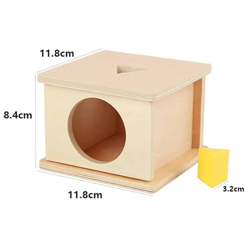Wooden Montessori Object Permanence Toy for Toddlers