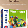 Magnetic Building Block Train Set with Electric Track