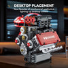 V8 Engine Model Building Kit with Electric Motor – 478 Pieces
