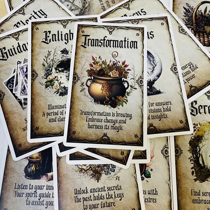 Wise Witch Oracle Deck – 20-Card Fortune Telling Set