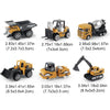 Die-Cast Metal Construction Truck Set - 6 Classic Vehicles