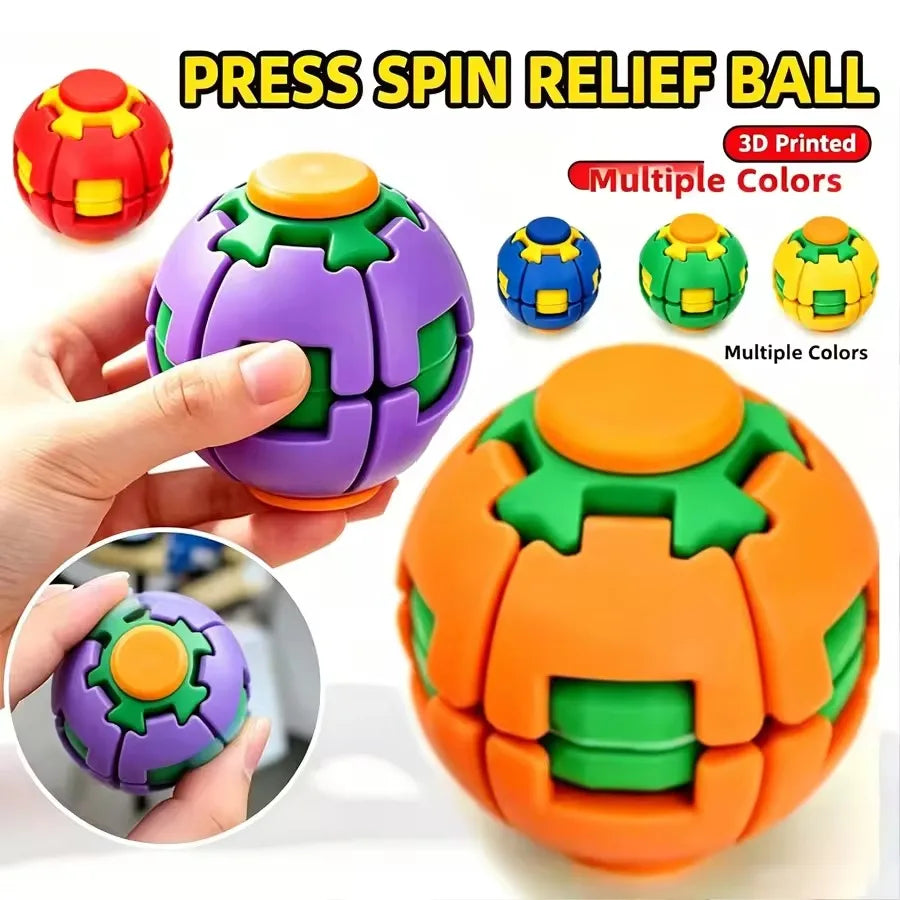 Fidget Gear Ball – Smooth Rotating Stress Relief Desktop Toy