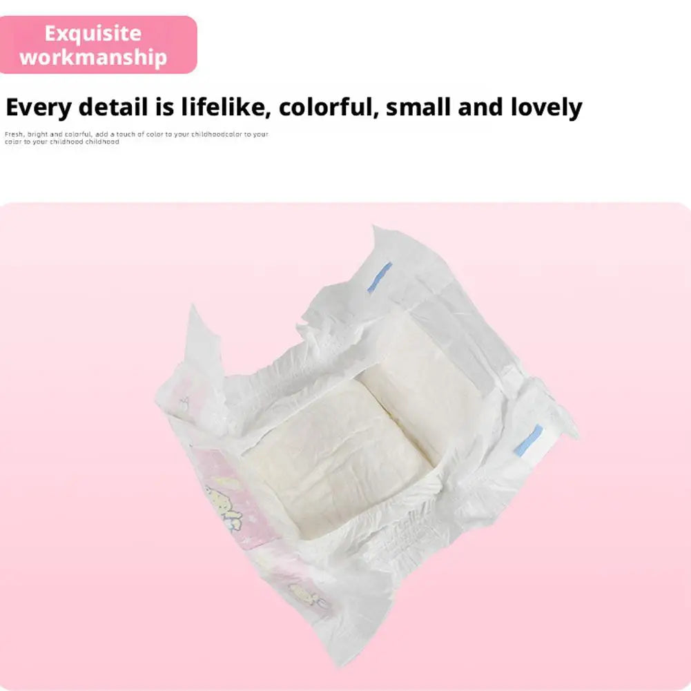 Soft Cotton Doll Diapers for Pretend Play (10-Pack)