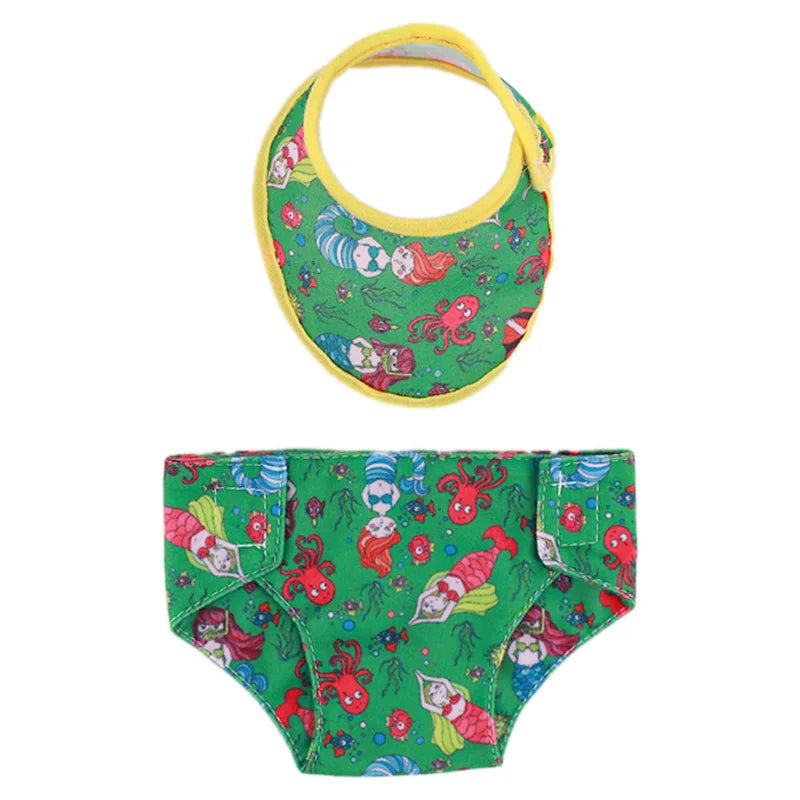 Doll Care Accessory Set with Water Towel and Underwear