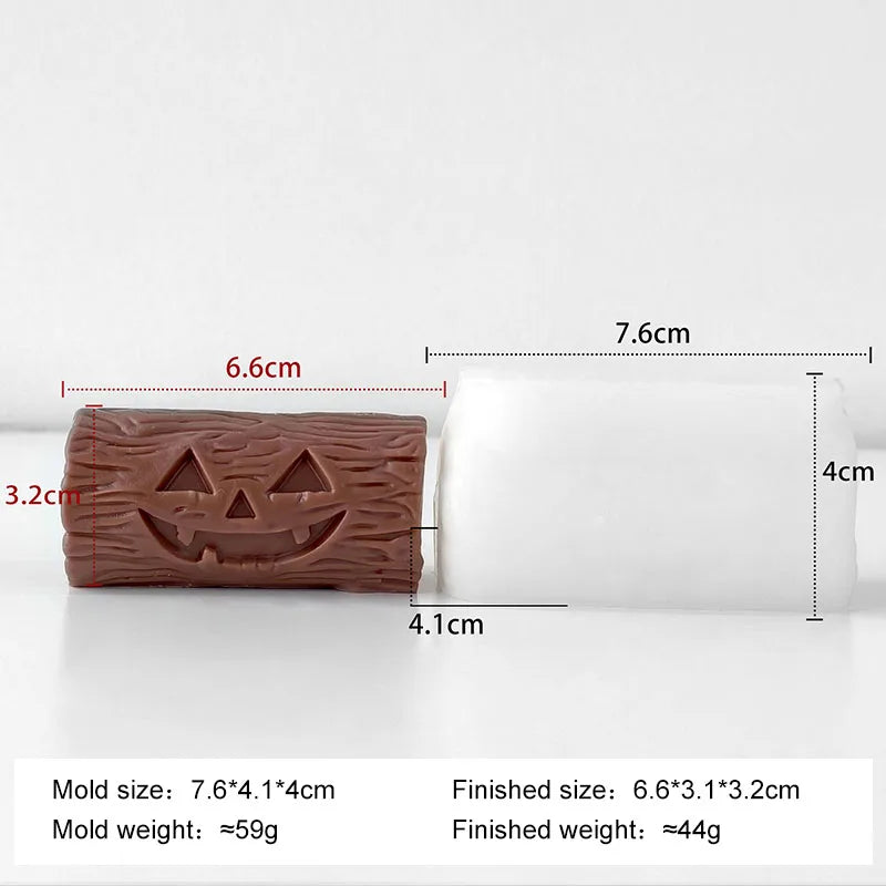 Halloween Ghost & Pumpkin Silicone Mold – 3D Stackable Design for Candle, Soap & Resin Crafts