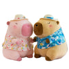 Capybara Plush Toy with Duck Swim Ring – Kawaii Stuffed Animal