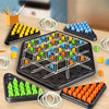 A set of triangle chess strategy boards and pieces for a mental challenge game
