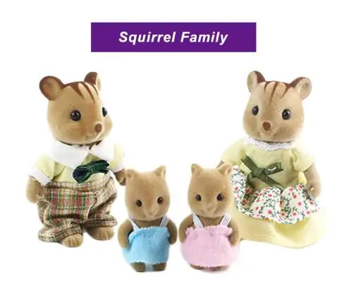 Forest Animal Miniature Dollhouse Furniture Set – 1/12 Scale Bedroom, Kitchen & Bathroom Decor
