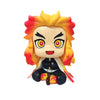 Action figure of the Demon Slayer character Tanjirou with spiky yellow hair and intense eyes.