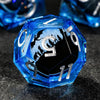 Liquid Core Polyhedral Dice Set for RPG Games