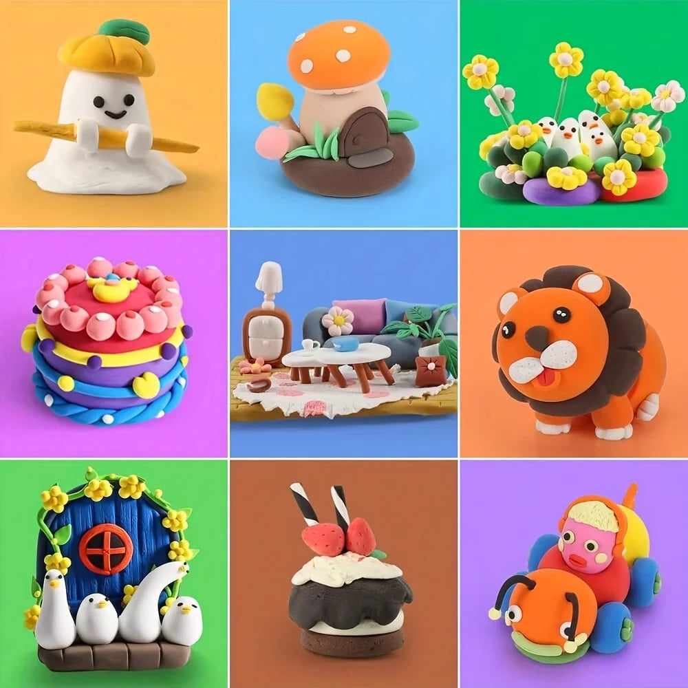 Air Dry Clay Craft Set with Tools for Kids and Beginners