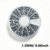 12-Color Glass AB Rhinestone Nail Art Kit