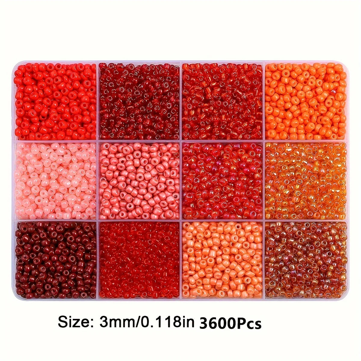 Glass Seed Beads Craft Kit with Organizer Box