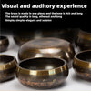Tibetan Singing Bowl Set for Meditation and Relaxation
