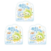 A set of three cute collectible figurines featuring a cat on the loose theme with sparkling accents.