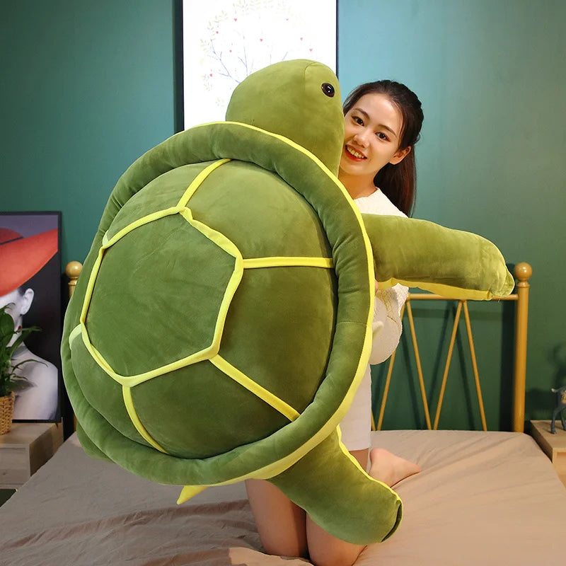 Kawaii Tortoise Plush Toy – Soft Cute Sea Turtle Stuffed Pillow