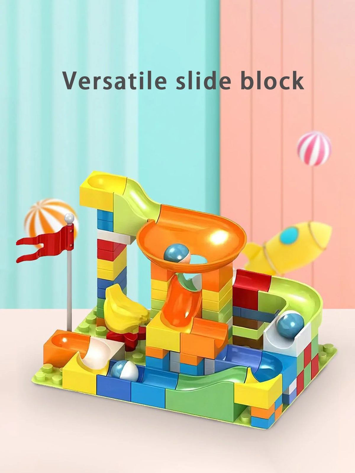 Miniature Building Blocks Track & Slide Set