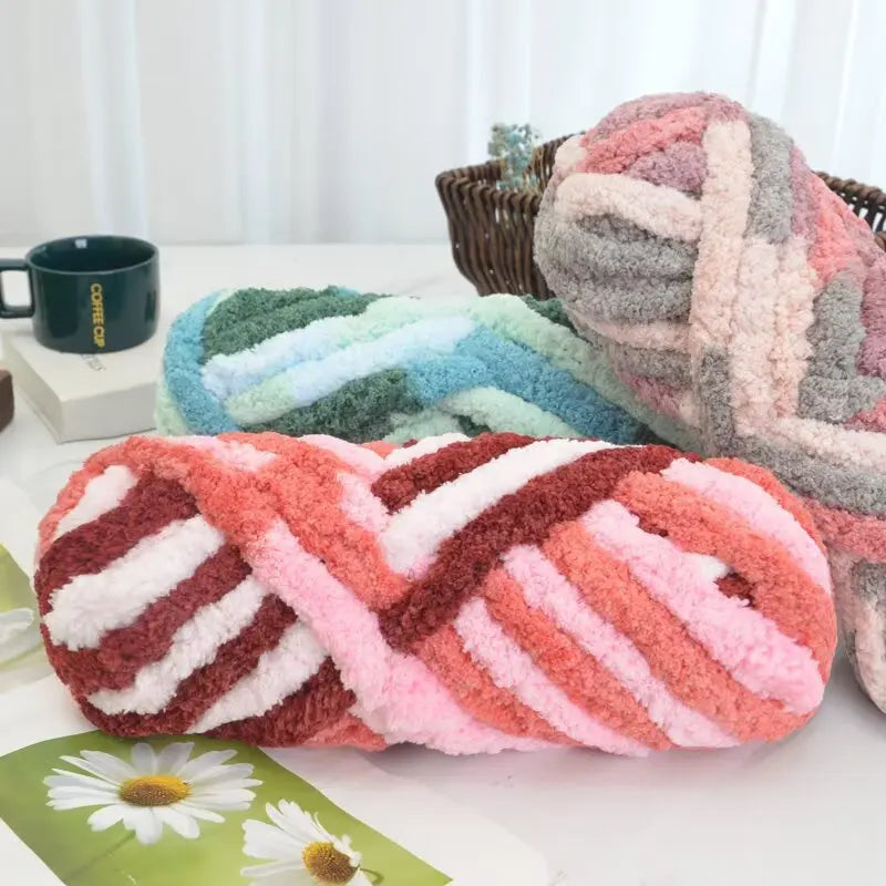 Extra Thick Chenille Yarn for Hand Knitting