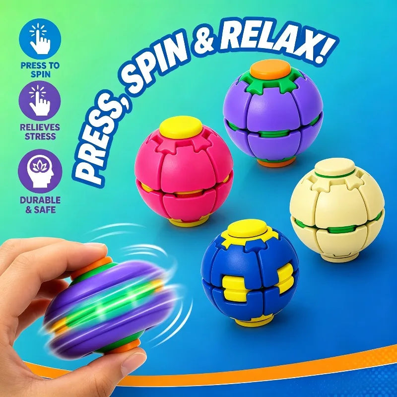 3D Printed Fidget Spinner Ball | Stress Relief & Anxiety Toy