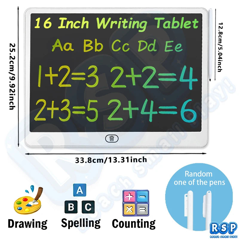 LCD Writing Tablet for Kids – 13/16 Inch Color Doodle Board
