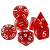Crystal Clear Polyhedral Dice Set for Tabletop RPGs