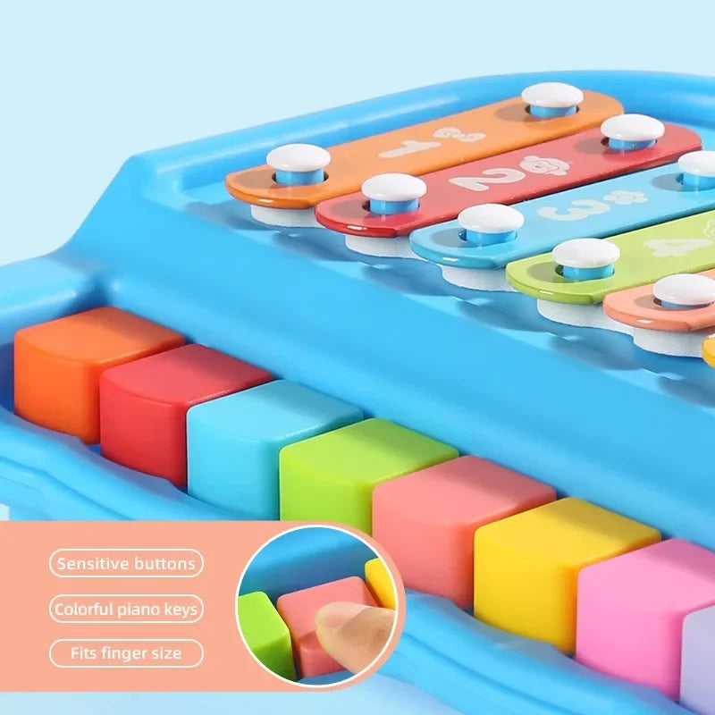 Montessori Wooden Xylophone for Toddlers – 8-Tone Musical Toy for Ages 0-3