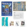 A DIY book nook model kit featuring miniature wooden elements and LED lights for home decor.