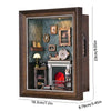 DIY Miniature Book Nook Kit - Retro Wooden Dollhouse Shelf Decor