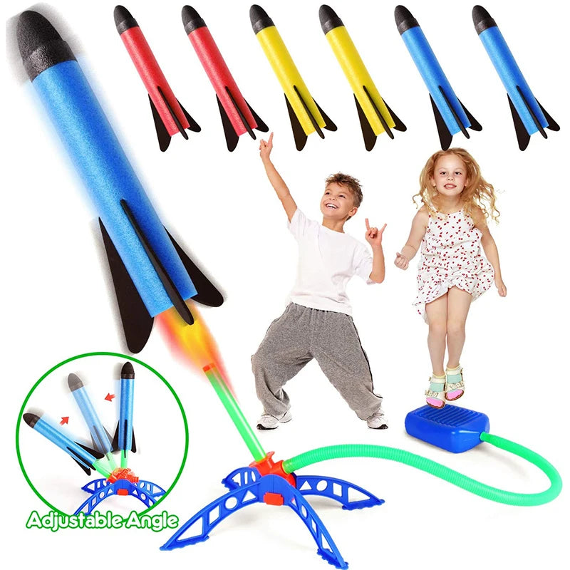 Foot Pump Rocket Launcher Toy