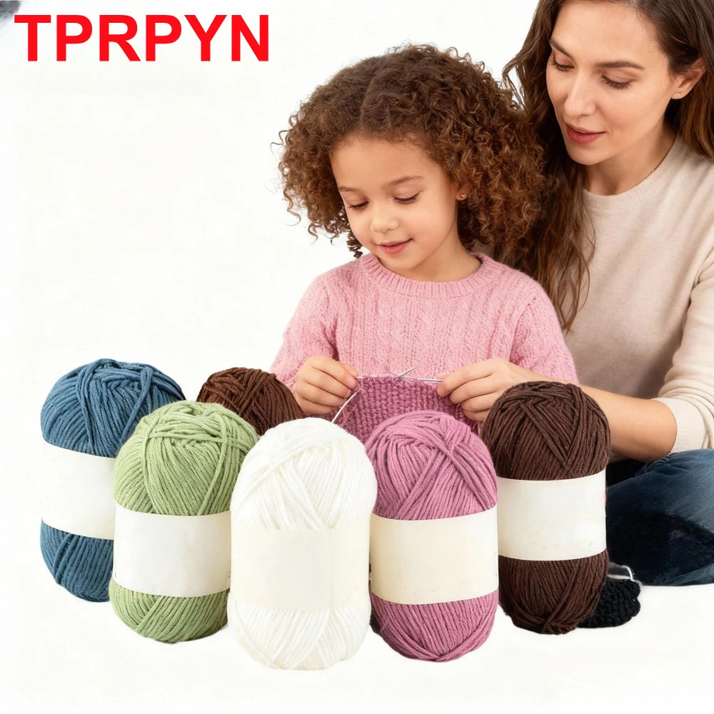 Soft Acrylic Yarn for Knitting & Crochet – 200m Skein