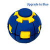 Blue and yellow fidget toy shaped like a burger for stress relief