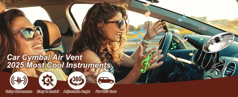 Mini Clip-On Car Cymbal for Ventilation Ports