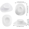 Mini Plastic Cowboy Hats for Party Favors and Cake Toppers