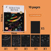 Rainbow Scratch Art Paper Set for Kids – DIY Graffiti & Drawing Activity Book