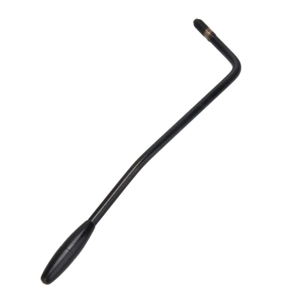 Black replacement tremolo arm for an electric guitar