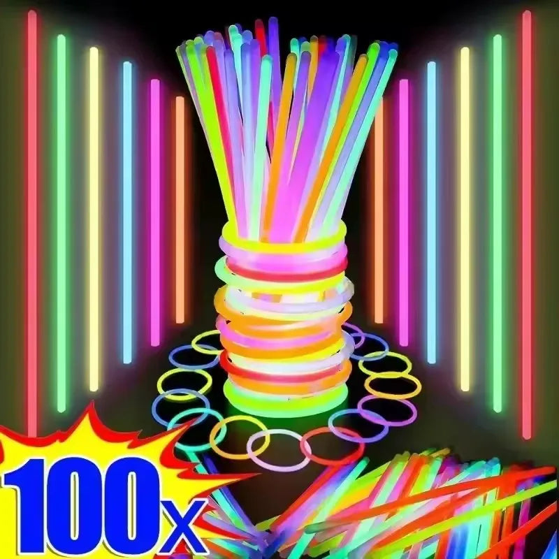 Multicolor Glow Sticks for Parties and Events