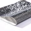 Roll of sparkling silver rhinestone adhesive tape for DIY crafts and decor