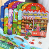 Reusable Sticker Book for Kids with Multi-Scene Bubble Jelly Stickers