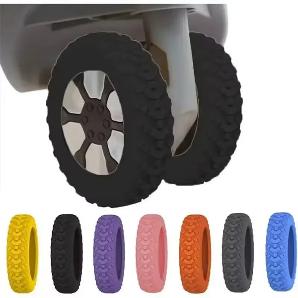 Silicone Luggage Wheel Protector Covers – Set of 8